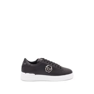 Philipp Plein Men Leather Low-Top Sneaker `Hexagon`